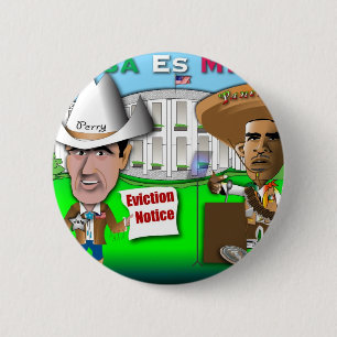 Badge Rond 5 Cm Perry expulse Obama