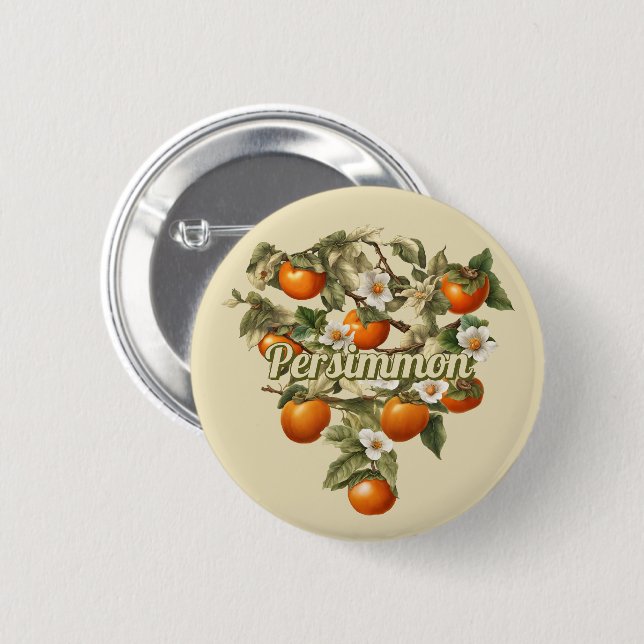 Badge Rond 5 Cm Persimmons (Devant & derrière)