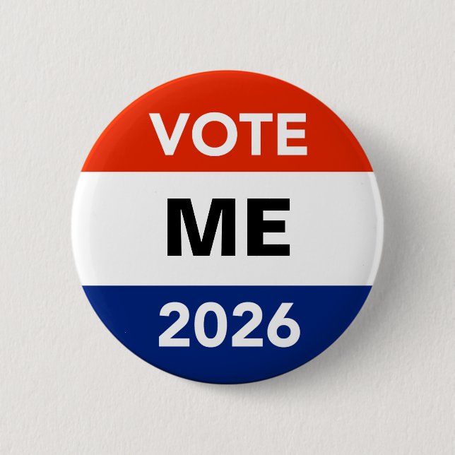 Badge Rond 5 Cm Personal Vote 2026 Midterm Election Campaign (Devant)