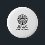 Badge Rond 5 Cm Personalized Fathers day   the man the myth legend<br><div class="desc">Fathers day custom personalized the man the myth the legend</div>