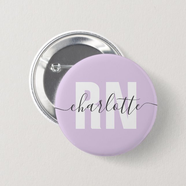Badge Rond 5 Cm Personalized RN Registered Nurse Graduation Gifts (Devant & derrière)