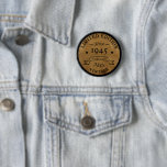 Badge Rond 5 Cm Personalized vintage birthday gift idea<br><div class="desc">You can add some originality to your wardrobe collection with this vintage retro rustic-looking design with awesome typography font lettering, is a great gift idea for men, women, husbands, wife girlfriend, and a boyfriend who will love this one-of-a-kind artwork. The best unique and elegant holiday present for your happy birthday...</div>