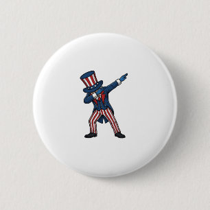 Badge Rond 5 Cm Personnage patriotique dabbing Design vectoriel vi