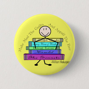 Badge Rond 5 Cm Personnages en allumettes de conception de
