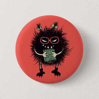 Badge Rond 5 Cm Personnages maléfiques Louveur de livre gothique