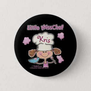 Badge Rond 5 Cm Personnalisation de Little Miss Chef
