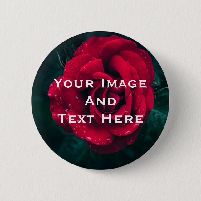 Badge Rond 5 Cm Personnalisation de votre image et de votre texte  (Devant)