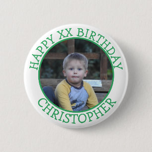 Badge Rond 5 Cm Personnalisé Joyeux Anniversaire Nom et âge