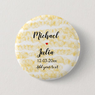 Badge Rond 5 Cm personnalisé simple minimal ajoutez votre nom aqua