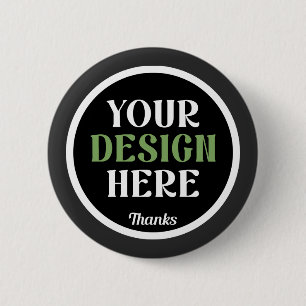 Badge Rond 5 Cm personnalisé, unique, élégant et minimaliste bisou