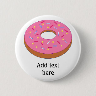 Badge Rond 5 Cm Personnaliser ce graphique de beignet en anneau