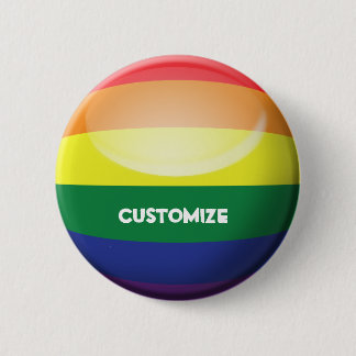 Badge Rond 5 Cm Personnaliser de gay pride
