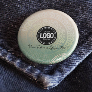 Badge Rond 5 Cm Personnaliser le logo de l'entreprise   Elégant Yo