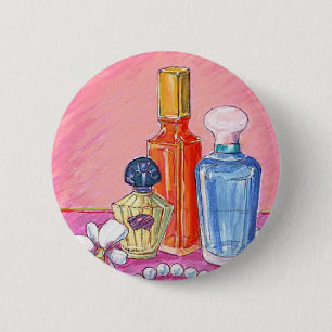 Badge Rond 5 Cm Personnalisez le bouton de bouteilles de parfum