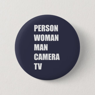 Badge Rond 5 Cm Personne, Femme, Homme, Caméra, TV