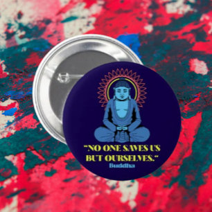 Badge Rond 5 Cm Personne ne nous sauve sauf nous-mêmes – Citation
