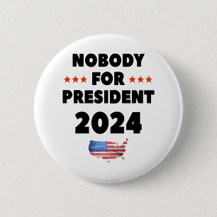 Badge Rond 5 Cm Personne pour Président 2024