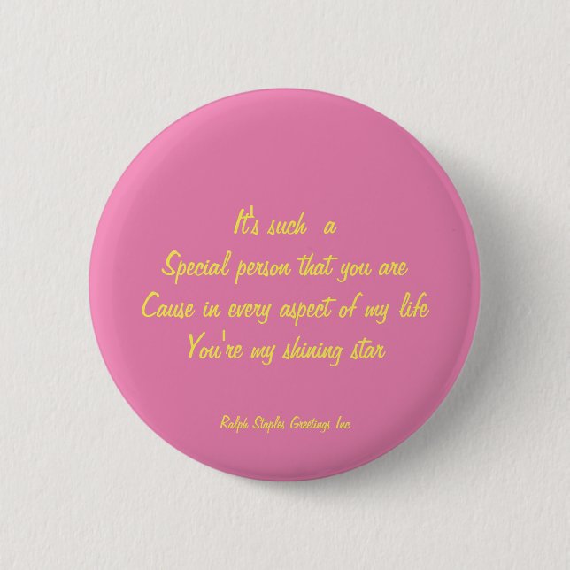 Badge Rond 5 Cm Personne spéciale (Devant)