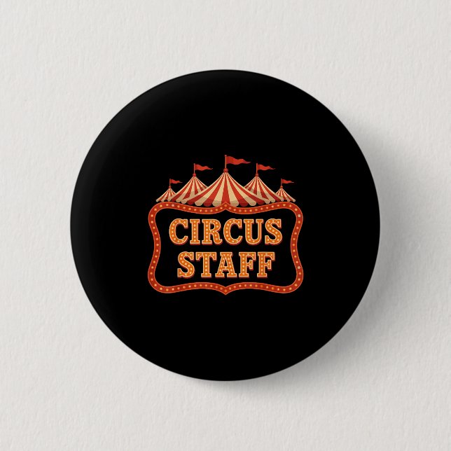 Badge Rond 5 Cm Personnel Cirque - Cirque Thématique drôle Cirque  (Devant)