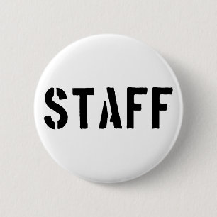 Badge Rond 5 Cm Personnel noir et blanc