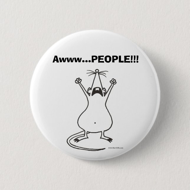 Badge Rond 5 Cm PERSONNES d'Awww… ! ! ! Bouton de rat (Devant)