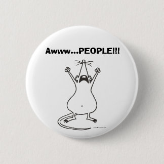 Badge Rond 5 Cm PERSONNES d'Awww… ! ! ! Bouton de rat