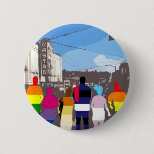 Badge Rond 5 Cm Personnes de fierté de GLBT dans Castro #2
