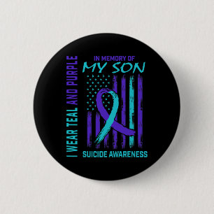Badge Rond 5 Cm Perte De Cadeaux De Fils Sensibilisation Au Suicid