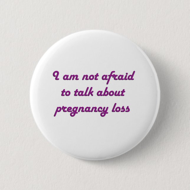 Badge Rond 5 Cm Perte de grossesse - pourpre (Devant)