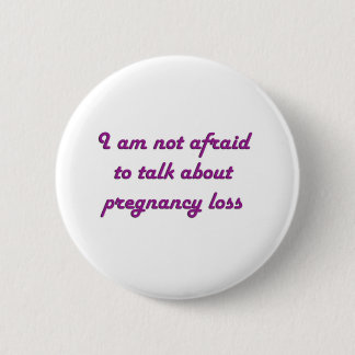 Badge Rond 5 Cm Perte de grossesse - pourpre