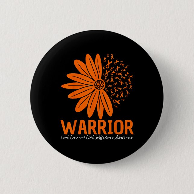 Badge Rond 5 Cm Perte de membre guerrier &amp; différence de membr (Devant)