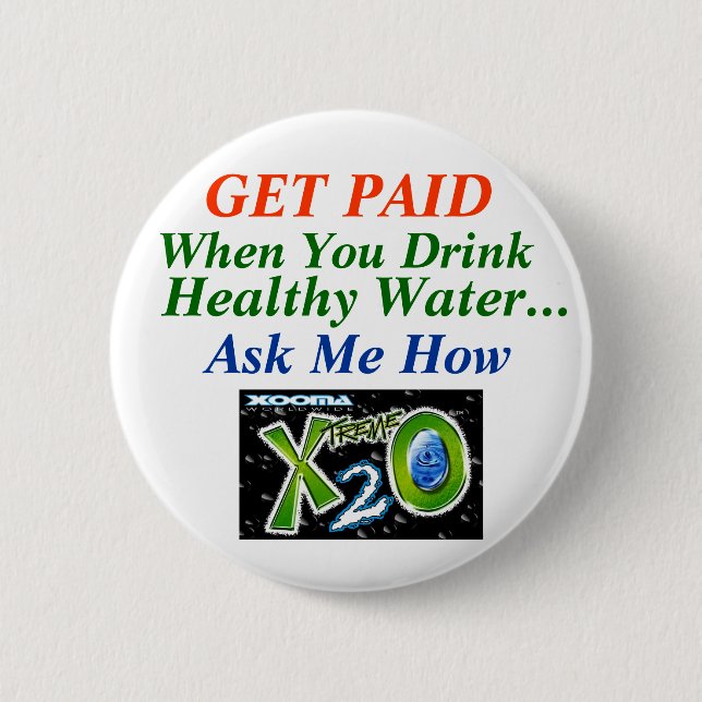 Badge Rond 5 Cm Perte d'eau saine (Devant)