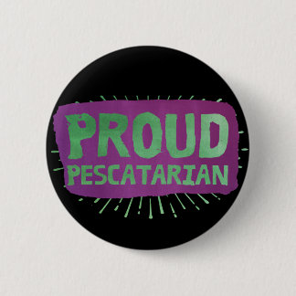 Badge Rond 5 Cm Pescatarian fier