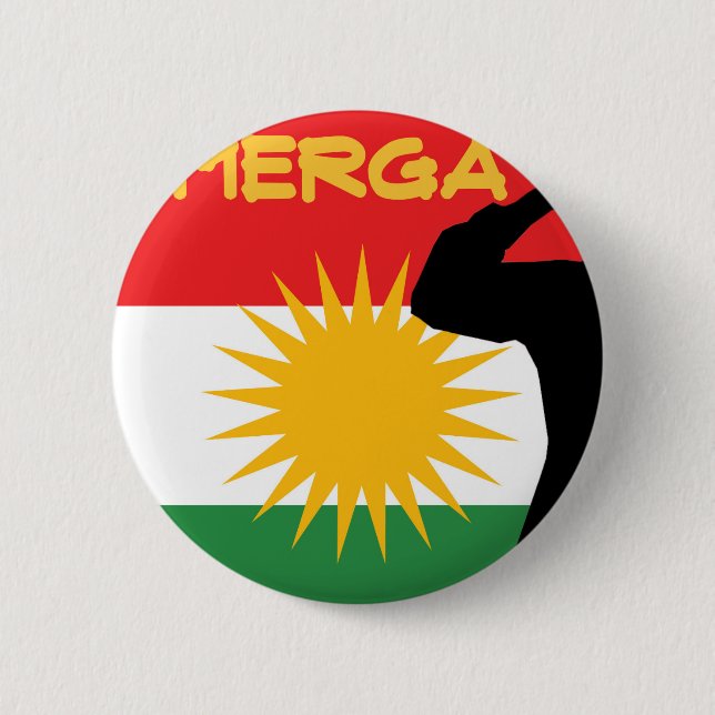 Badge Rond 5 Cm Peshmerga (Devant)