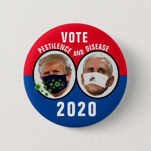 Badge Rond 5 Cm Pestilence et maladie 2020