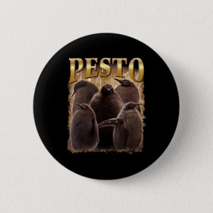 Badge Rond 5 Cm Pesto Le Pingouin Funny Ba1