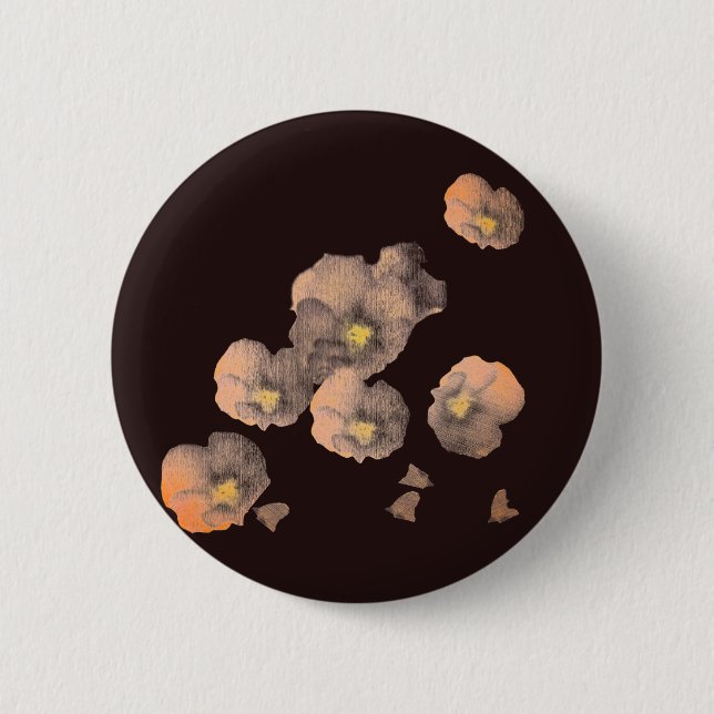 Badge Rond 5 Cm Pétales en chute (Devant)
