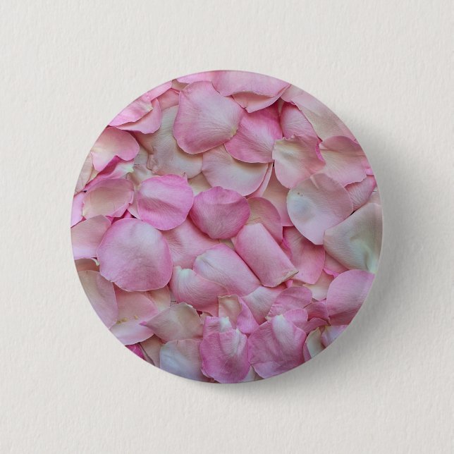 Badge Rond 5 Cm Pétales roses (Devant)