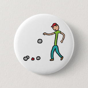 Badge Rond 5 Cm Petanque