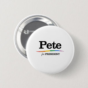 Badge Rond 5 Cm Pete pour Président