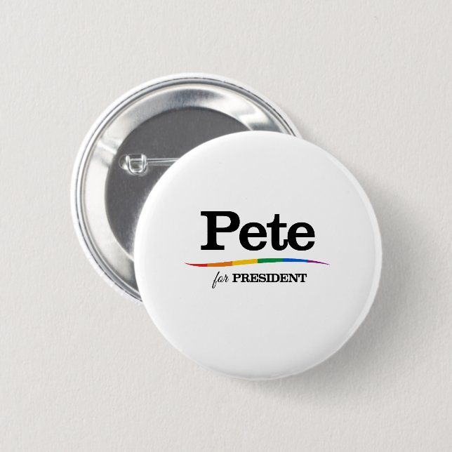 Badge Rond 5 Cm Pete pour Président (Devant & derrière)