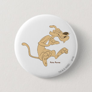 Badge Rond 5 Cm Pete Puma Excité