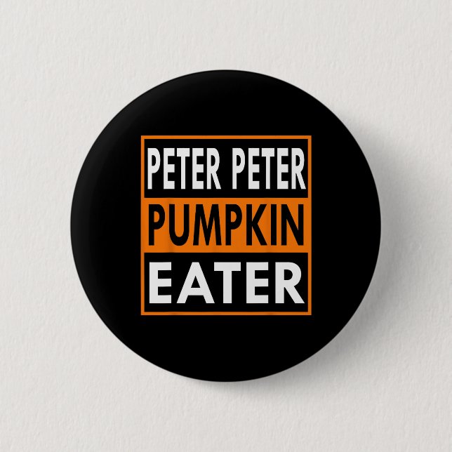 Badge Rond 5 Cm Peter Citrouille Costume De Manger Pour Couples -  (Devant)