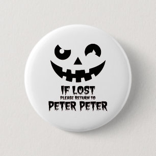 Badge Rond 5 Cm Peter Citrouille Manger Costume de couple d'Hallow