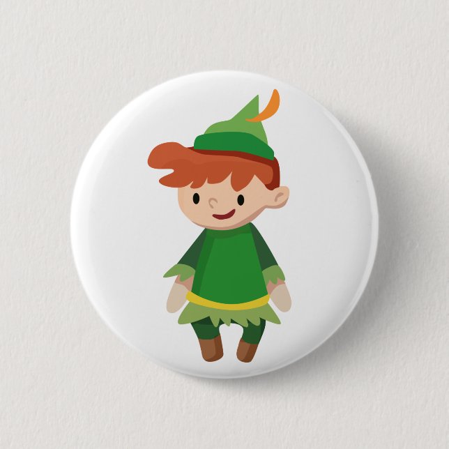 Badge Rond 5 Cm Peter Pan (Devant)
