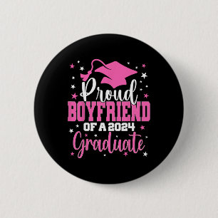 Badge Rond 5 Cm Petit Amis D'Un Diplômé 2024 Cl Graduation Senior