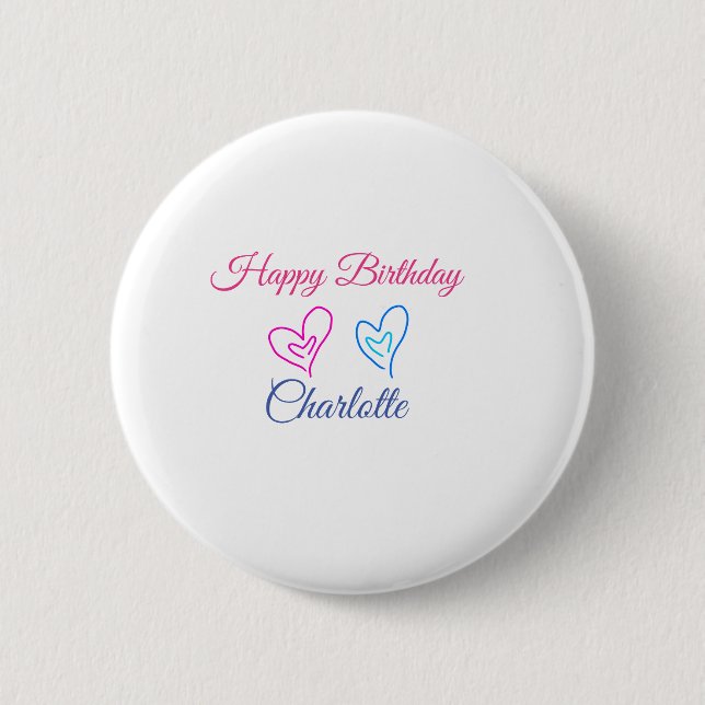BADGE ROND 5 CM PETIT ANNIVERSAIRE DE CUTIE (Devant)