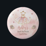 Badge Rond 5 Cm Petit Baby shower fille Ballerina Tutu rose mignon<br><div class="desc">Belle ballerine tutu et papillons fille Baby shower ou Sprinkle design avec alcool rose et l'arrière - plan rose style rose. Paire avec des objets de notre collection de design "A Sweet Little Ballerina Is On the Way & We're TUTU Excitée!".</div>