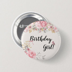 Badge Rond 5 Cm Petit bouton doux d'oiseau