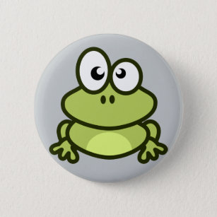 Badge Rond 5 Cm petit bouton mignon de grenouille